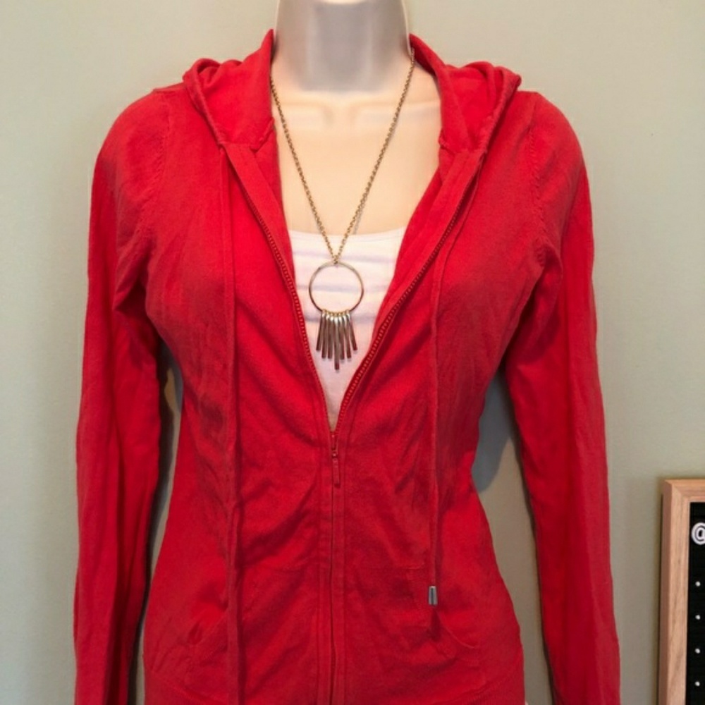 The Limited Outback Red Zip Light Hood Jacket